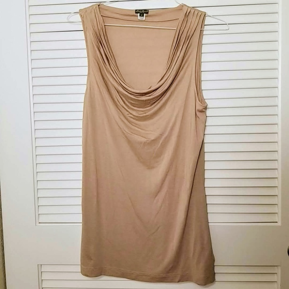 Eddie Bauer Cowl Neck Sleeveless Blouse